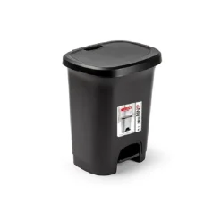 Plasticforte Pedaalemmer - zwart - 8 l - 30 cm
