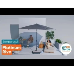 Platinum Riva parasol 3,5 m. Antraciet