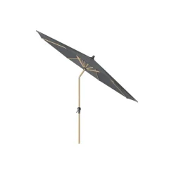 Platinum Riva stokparasol 3 m. rond - Teak Antraciet