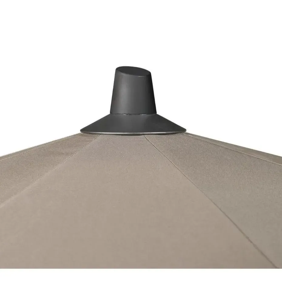 Platinum Riva stokparasol 3 m. rond - Teak Antraciet