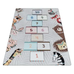 Play Hinkel Speeltapijt - 140x200 cm - Grijs - Vloerkleed Kinderkamer