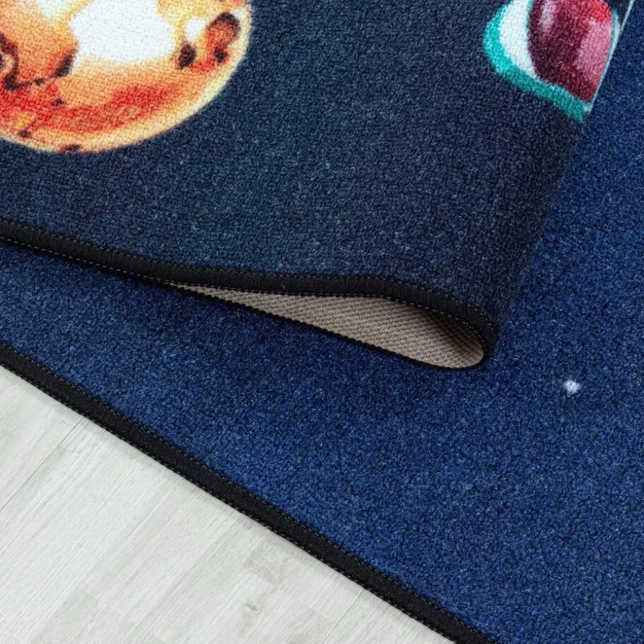 Play Speeltapijt Ruimte - 120x170 cm - Blauw - Vloerkleed Kinderkamer