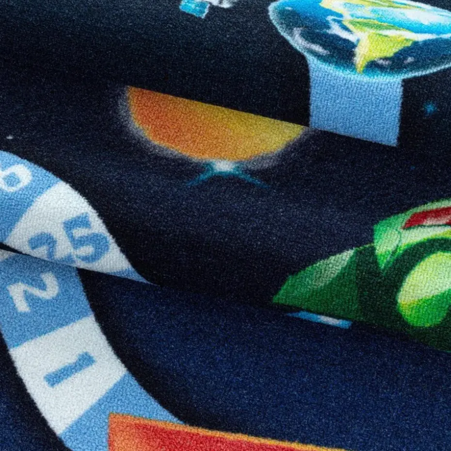 Play Speeltapijt Ruimte - 140x200 cm - Blauw - Vloerkleed Kinderkamer