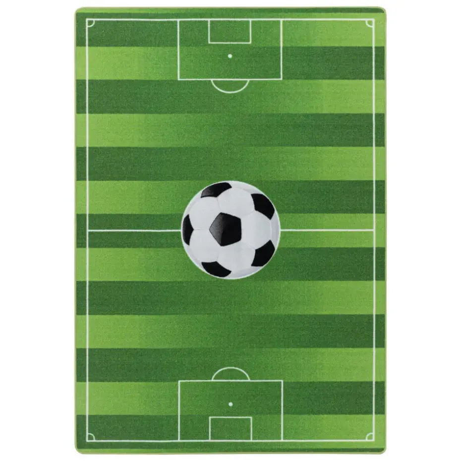 Play Voetbal Speeltapijt - 160x230 cm - Groen - Vloerkleed Kinderkamer
