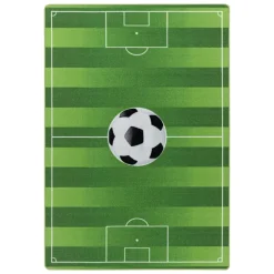 Play Voetbal Speeltapijt - 80x120 cm - Groen - Vloerkleed Kinderkamer