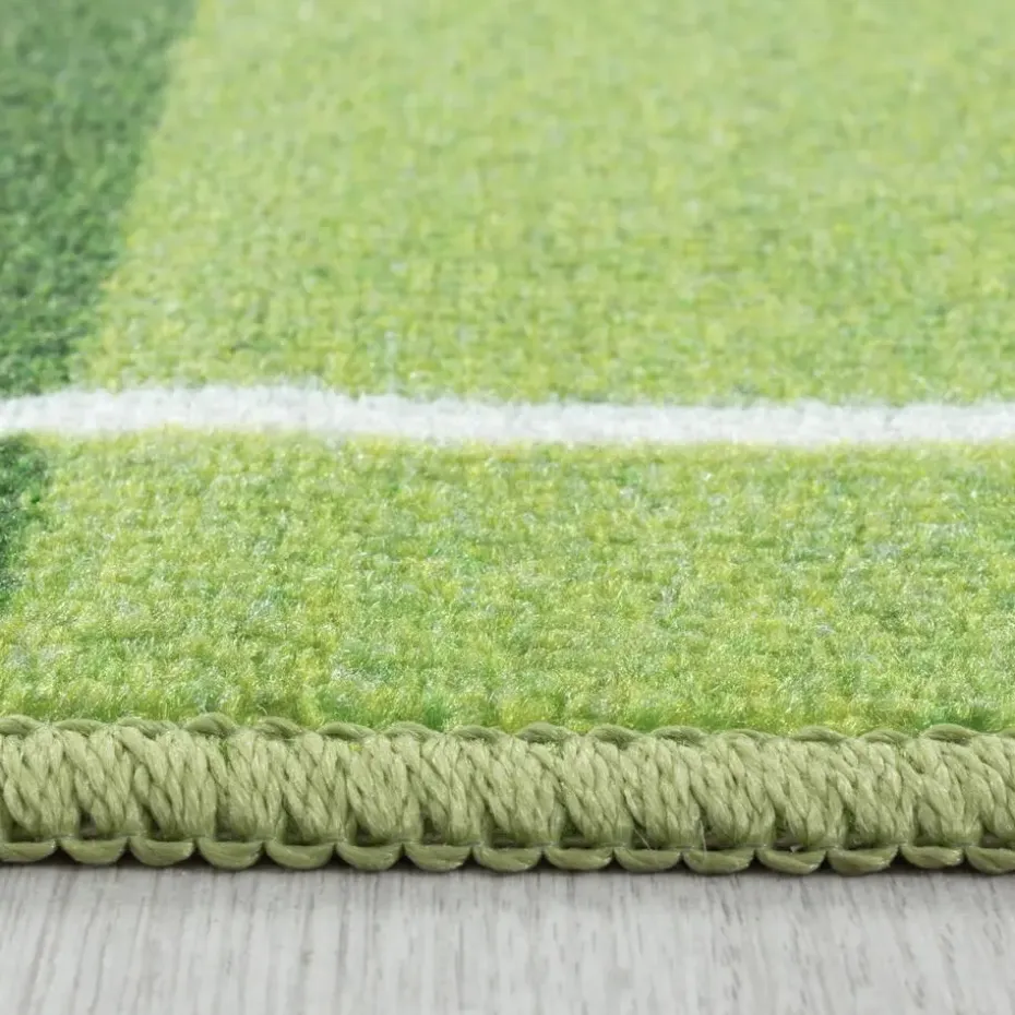 Play Voetbal Speeltapijt - 80x120 cm - Groen - Vloerkleed Kinderkamer