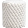 Poef Burgos - beige - 40xØ36 cm