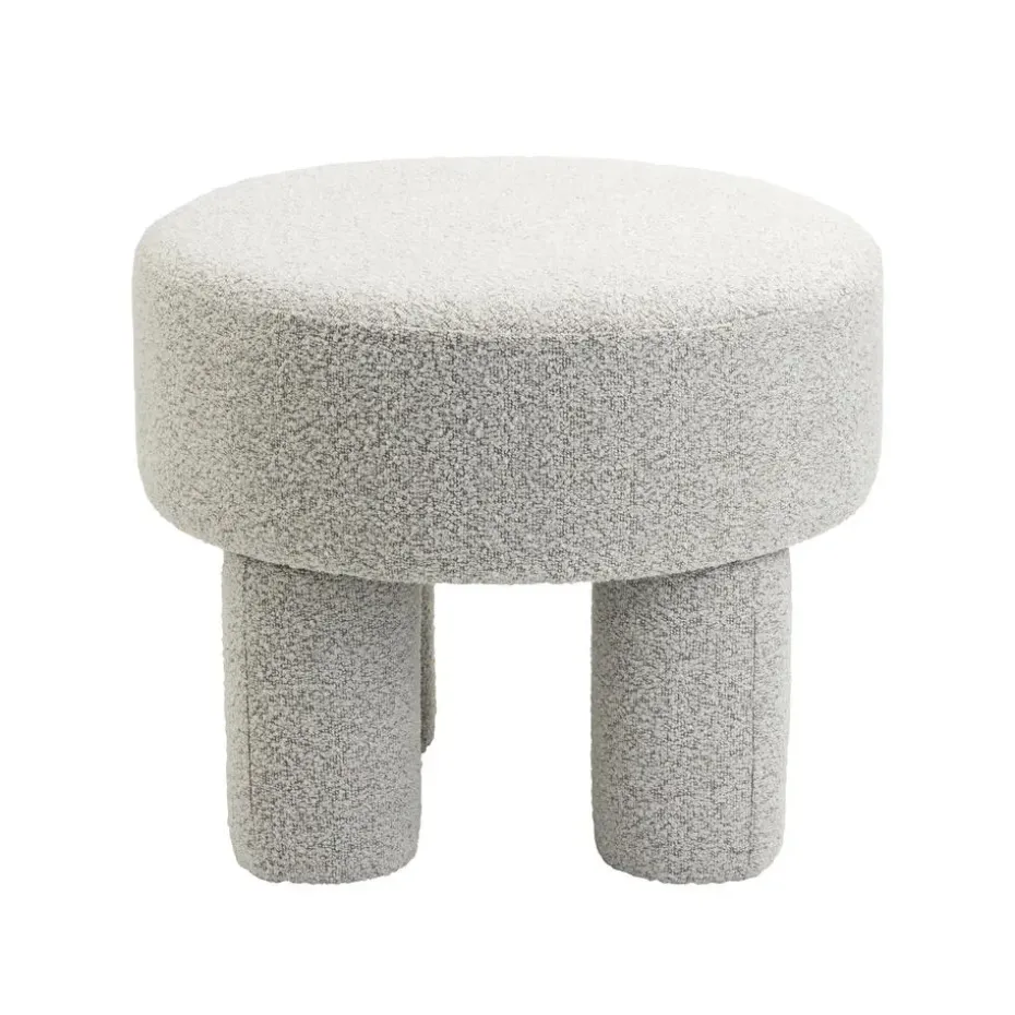 Poef Demi - Bouclé Naturel