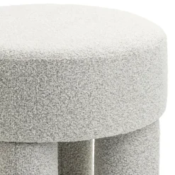 Poef Demi - Bouclé Naturel