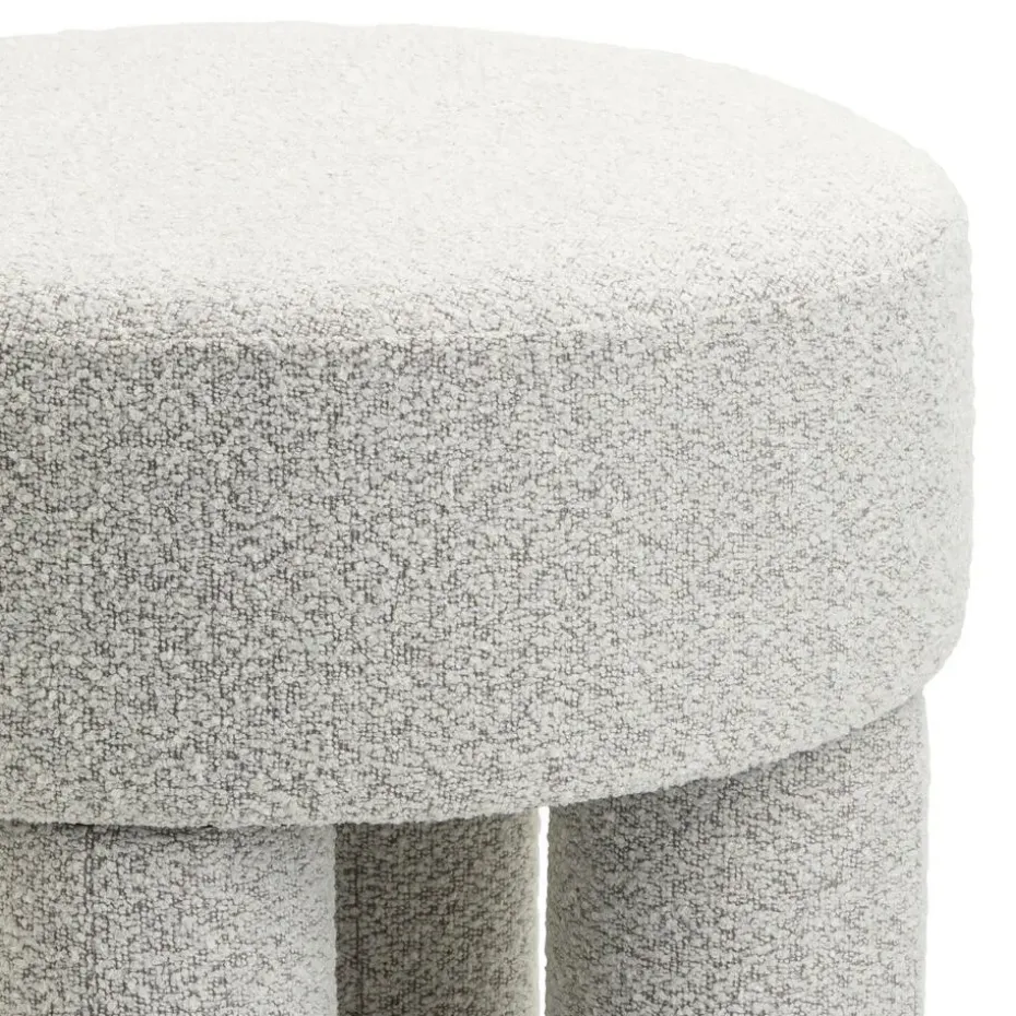 Poef Demi - Bouclé Naturel