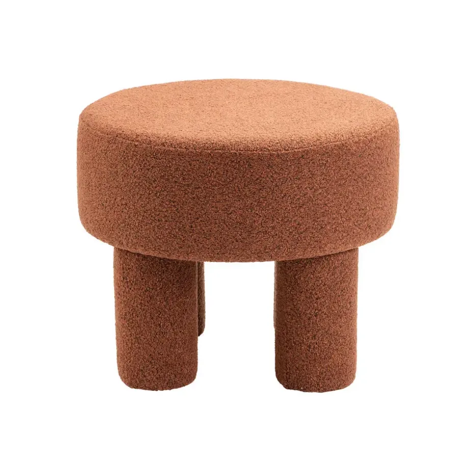 Poef Demi - Bouclé Roest