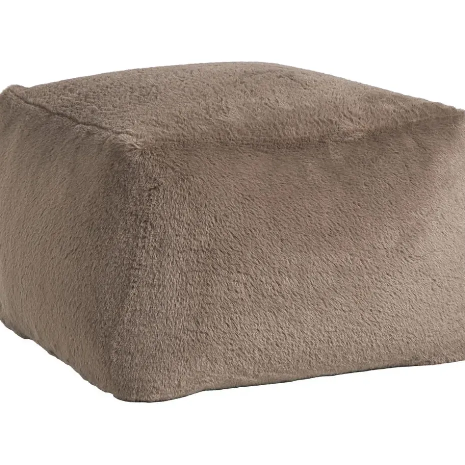 Poef Hein - taupe - 30x40x40 cm