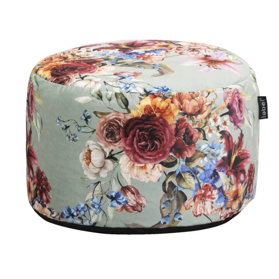 Poef Lebel Lina - groen - 48x28 cm