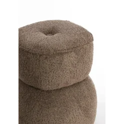 Poef Leyla - Bruin - Ø40cm