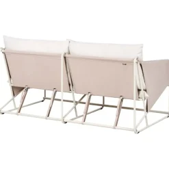 PONTE - Tweezitsbank - Taupe - Staal