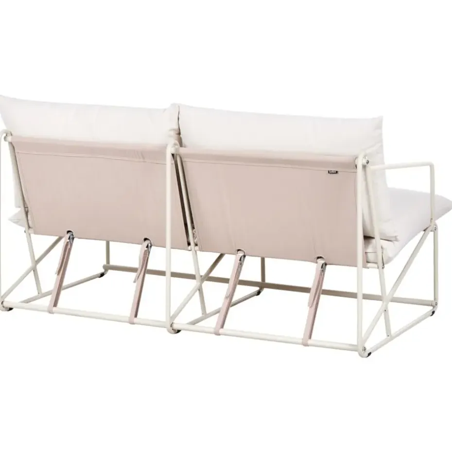 PONTE - Tweezitsbank - Taupe - Staal