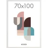 Poster Lijst - grote Kader - 70 x 100 cm - MDF Hout - witte Rand