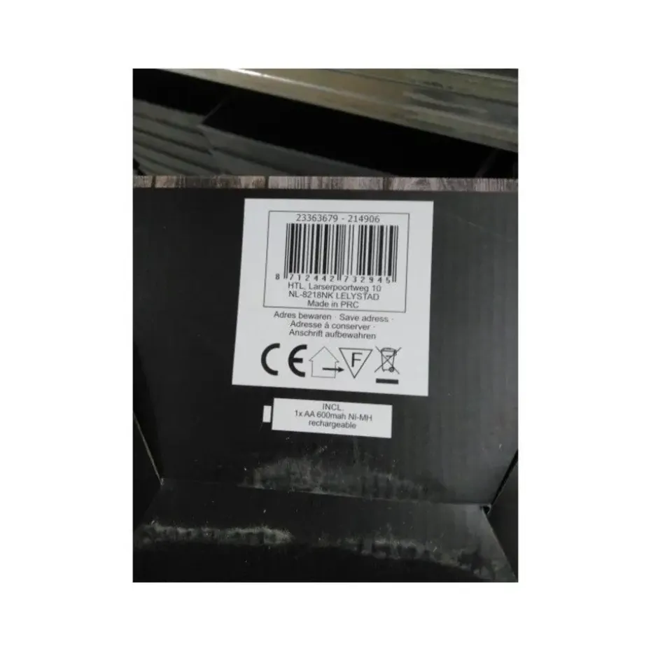 Prikspot - solar tuinverlichting - glazen crawuele bol - 20 cm