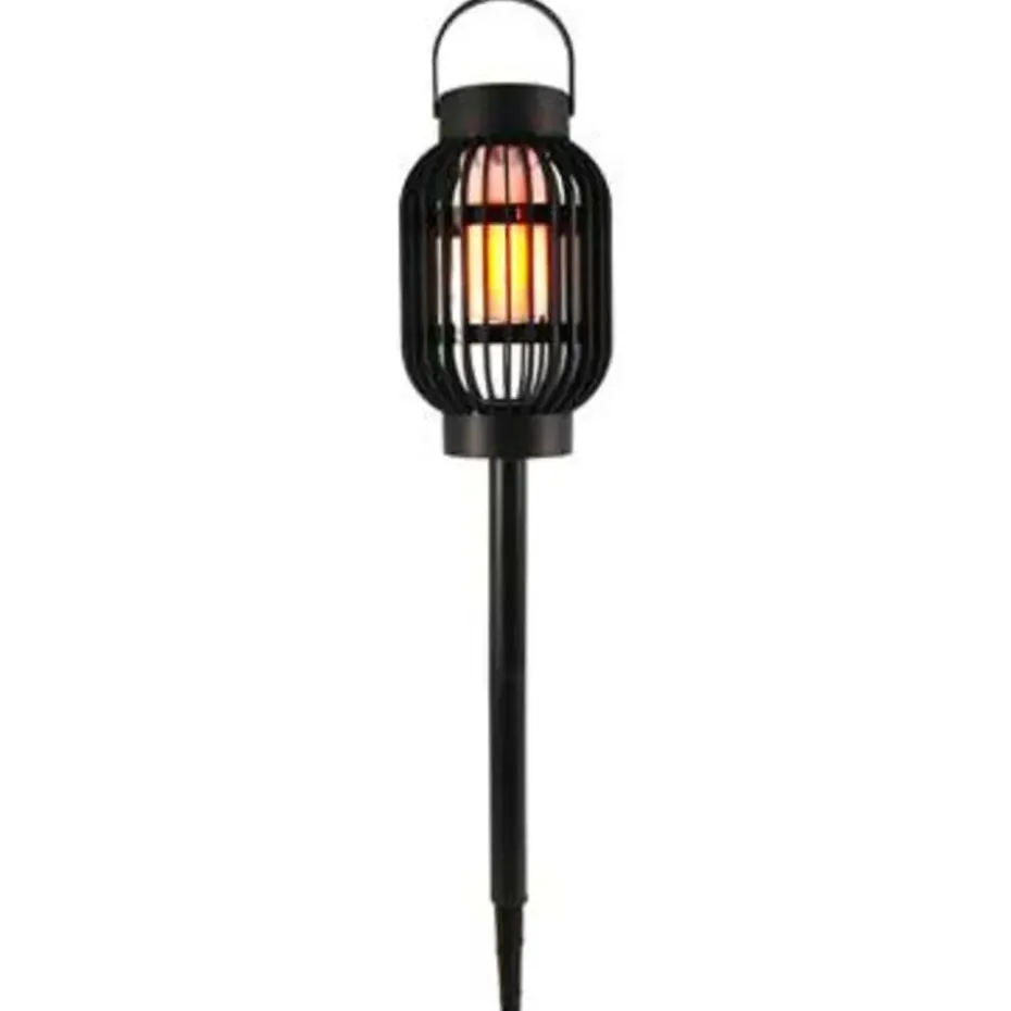 Pro Garden Prikspotje - 3 in 1 - vlameffect - solar - 23 cm