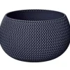 Prosperplast Bloempot Splofy - antraciet - 2300 ml - 18 cm