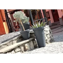 Prosperplast Plantenpot Classic - antraciet - D58 x H47 cm