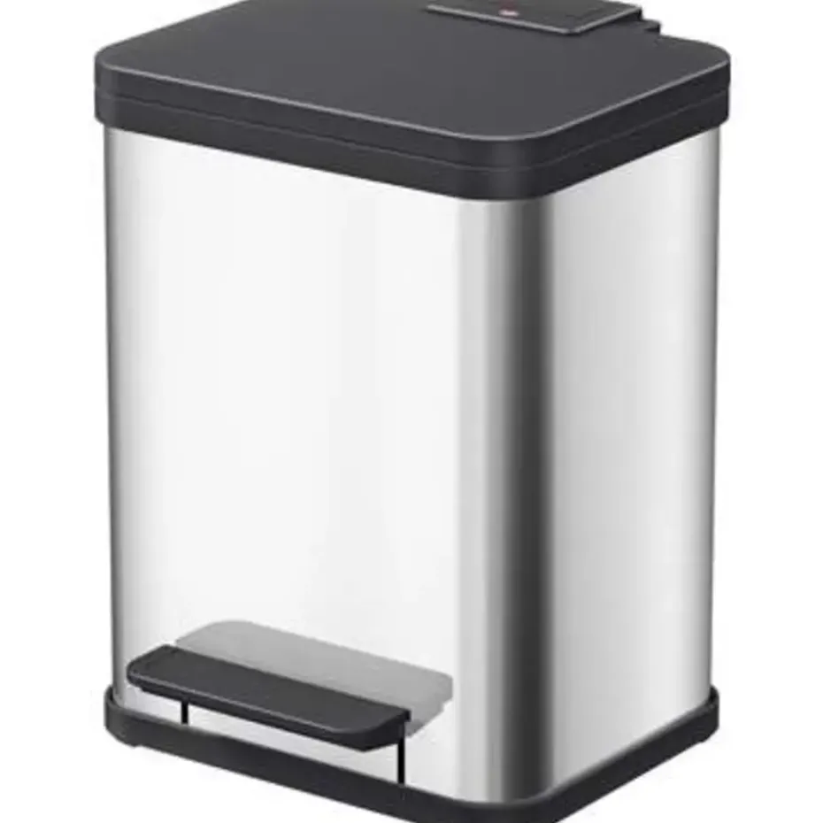 Prullenbak Oko Duo Plus RVS 2x9L M - Hailo
