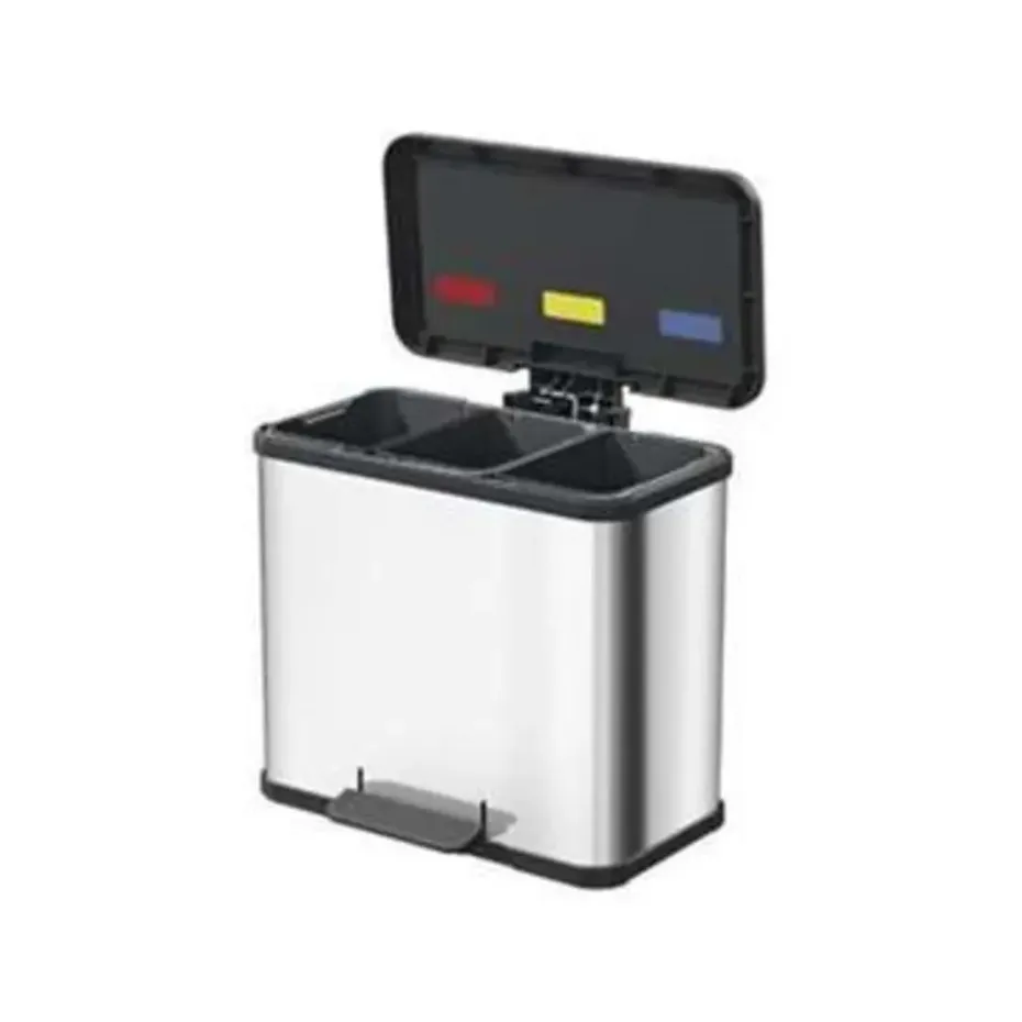 Prullenbak Oko Trio Plus Zil 3x9 L - Hailo
