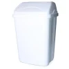 Prullenbak/afvalbak - 16 liter - kunststof - wit - 35 x 44