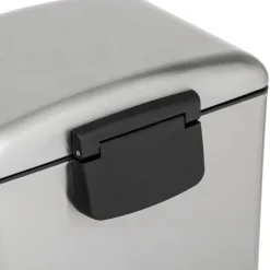 Prullenbak/pedaalemmer - zilver - metaal - 20L - 30 x 30 x 53 cm