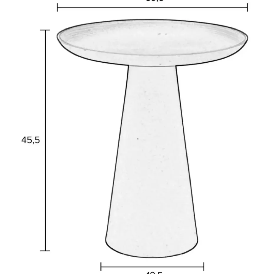 Puur - Ragunda bijzettafel groot wit