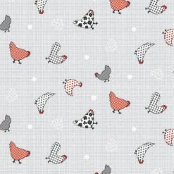 PVC Tafelzeil kippen - 140 x 200 cm