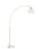 Qazqa booglampen arc goudkleurig e27