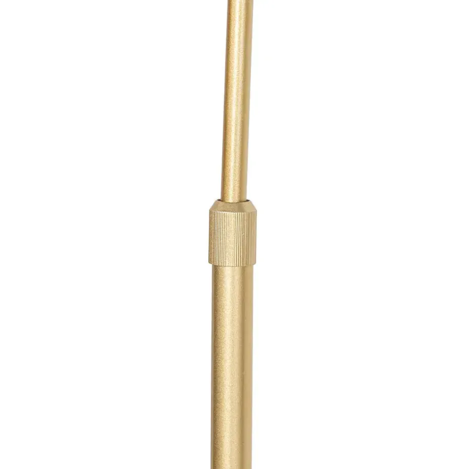 Qazqa booglampen arc goudkleurig e27