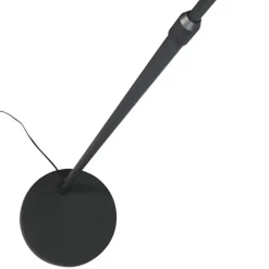 Qazqa booglampen arc zwart e27