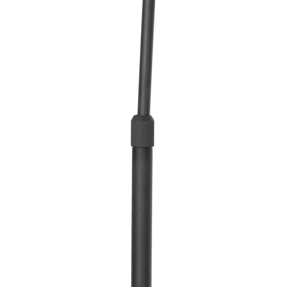 Qazqa booglampen arc zwart e27