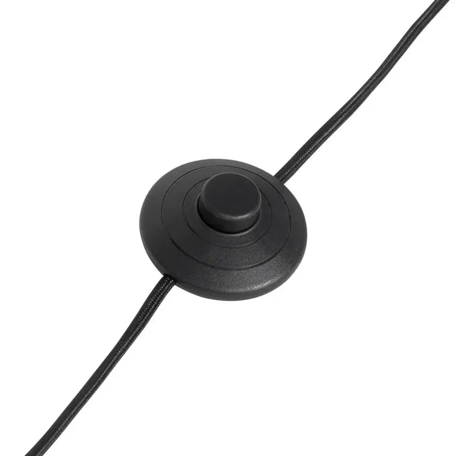 Qazqa booglampen arc zwart e27
