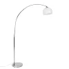 Qazqa booglampen arc-basic zilverkleurig e27