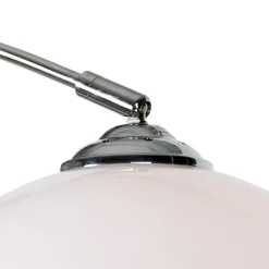 Qazqa booglampen arc-basic zilverkleurig e27