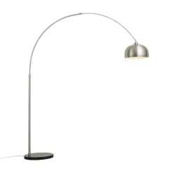 Qazqa booglampen booglamp xxl zilverkleurig e27