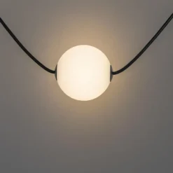 Qazqa buitenlampen malai wit geïntegreerde led