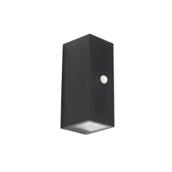 Qazqa buitenlampen met sensor baleno zwart gu10