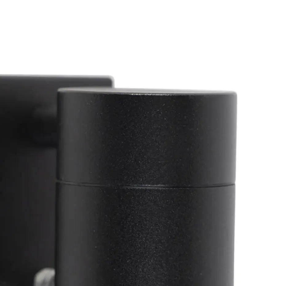 Qazqa buitenlampen met sensor solo zwart gu10