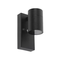 Qazqa buitenlampen met sensor solo zwart gu10
