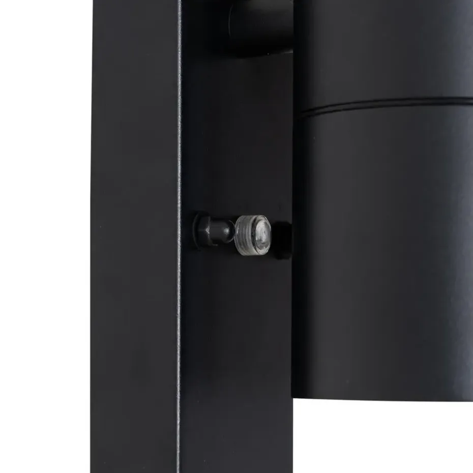 Qazqa buitenlampen met sensor duo zwart gu10
