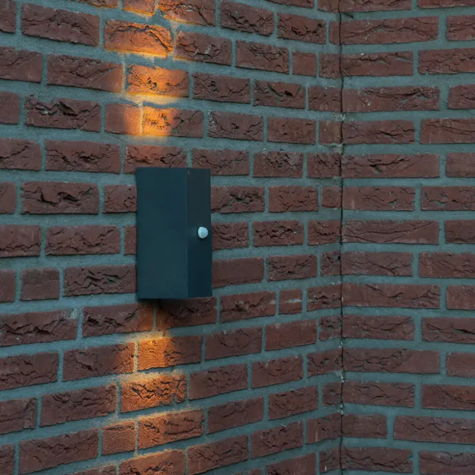 Qazqa buitenlampen met sensor baleno grijs gu10