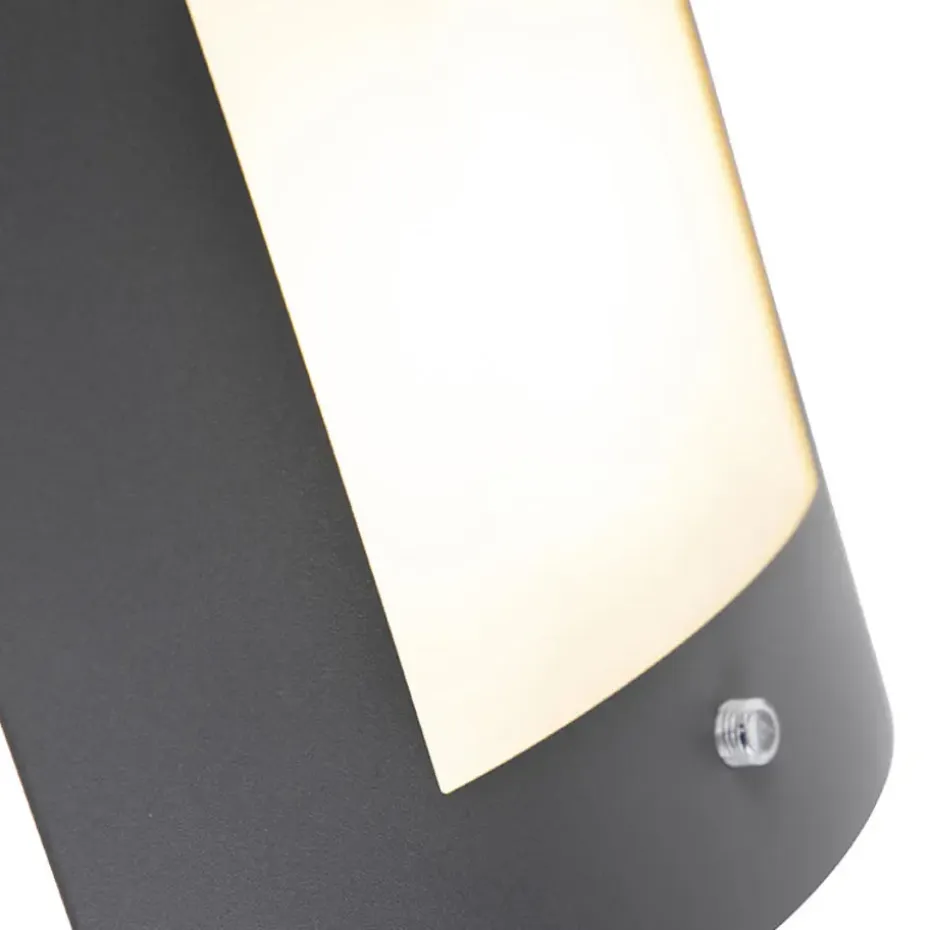 Qazqa buitenlampen met sensor emmerald grijs e27