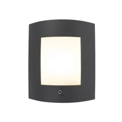 Qazqa buitenlampen met sensor emmerald grijs e27