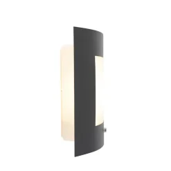 Qazqa buitenlampen met sensor emmerald grijs e27
