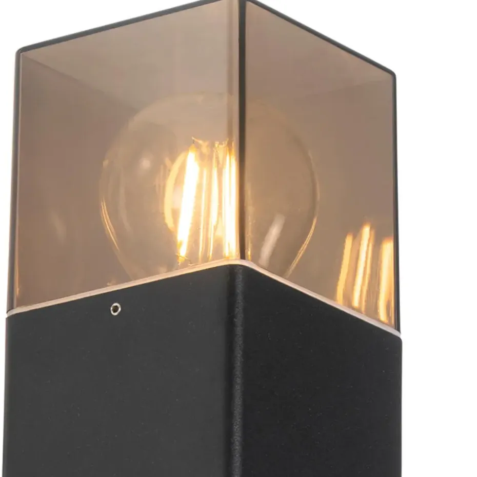 Qazqa buitenlampen met sensor denmark zwart e27