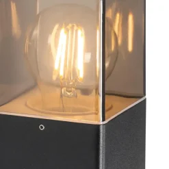 Qazqa buitenlampen met sensor denmark zwart e27